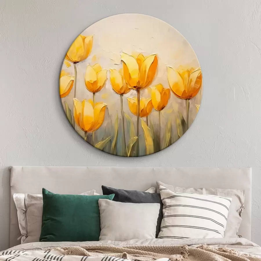 murales de pared Tulipanes amarillos r43977