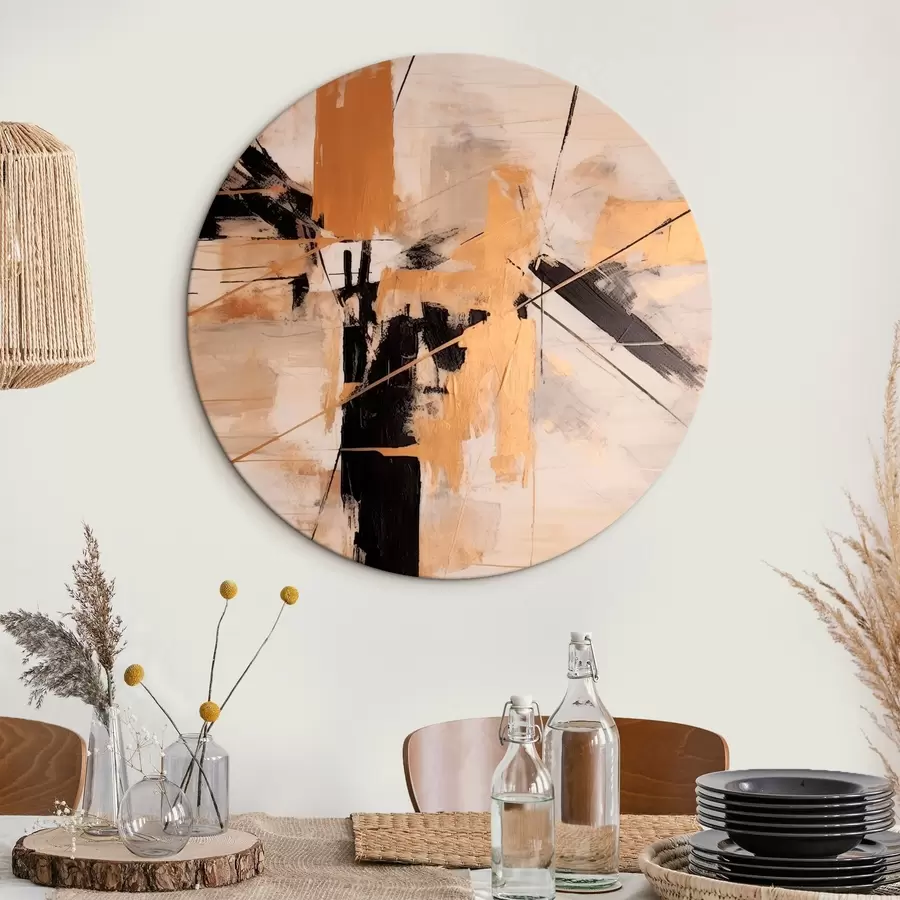 murales de pared Composición abstracta con líneas cruzadas r43987