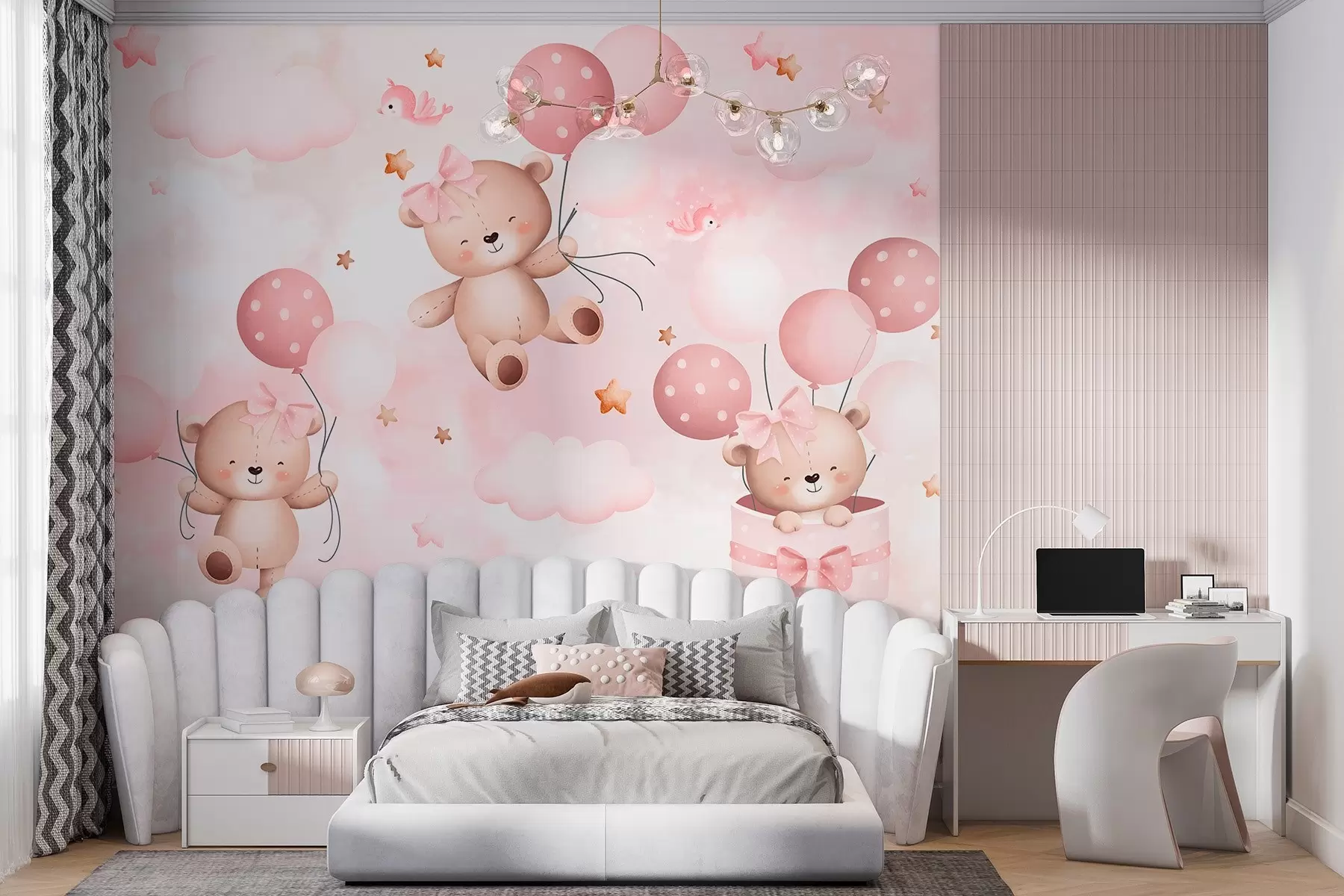 murales de pared Osos con globos w03680