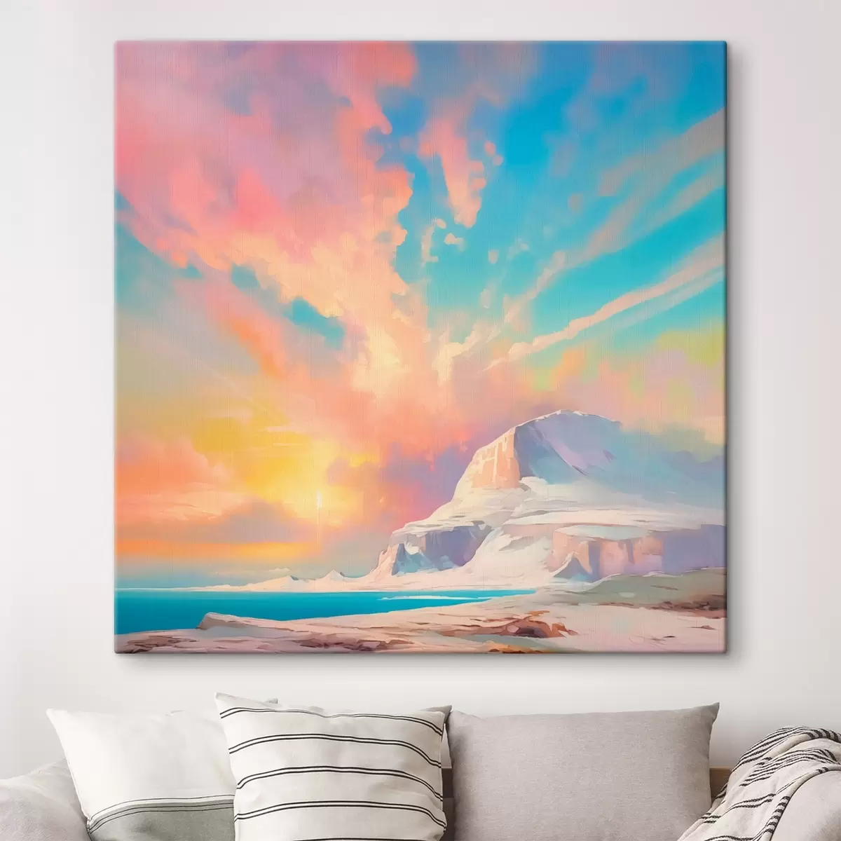 murales de pared Cielo brillante sobre la montaña s44031