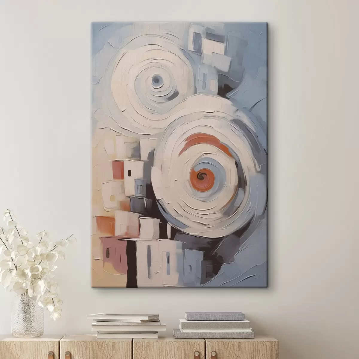 murales de pared Casas urbanas abstractas s44056