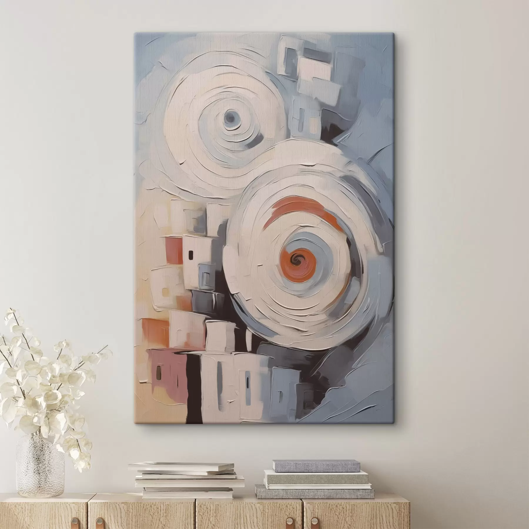 murales de pared Casas urbanas abstractas s44056