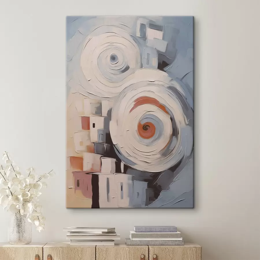 murales de pared Casas urbanas abstractas s44056