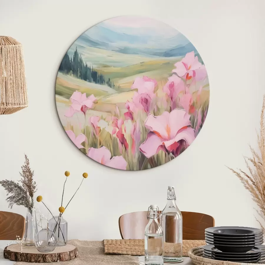 murales de pared Iris con las montañas como telón de fondo r44039