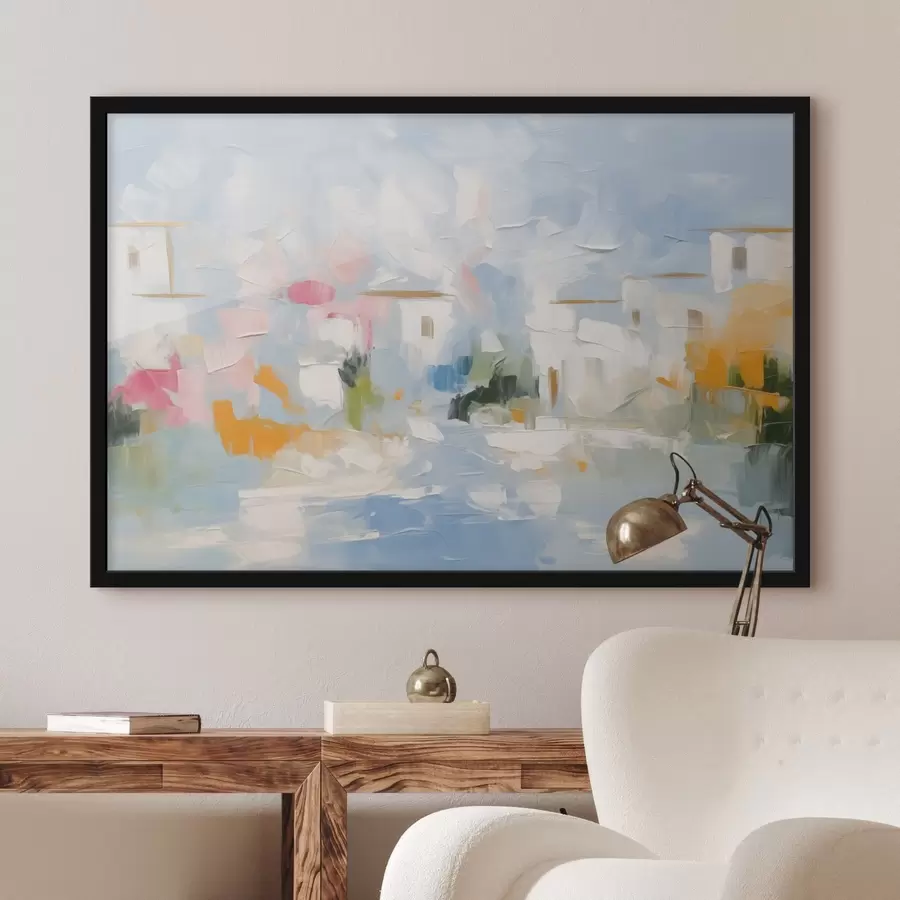 murales de pared Casas abstractas f44048