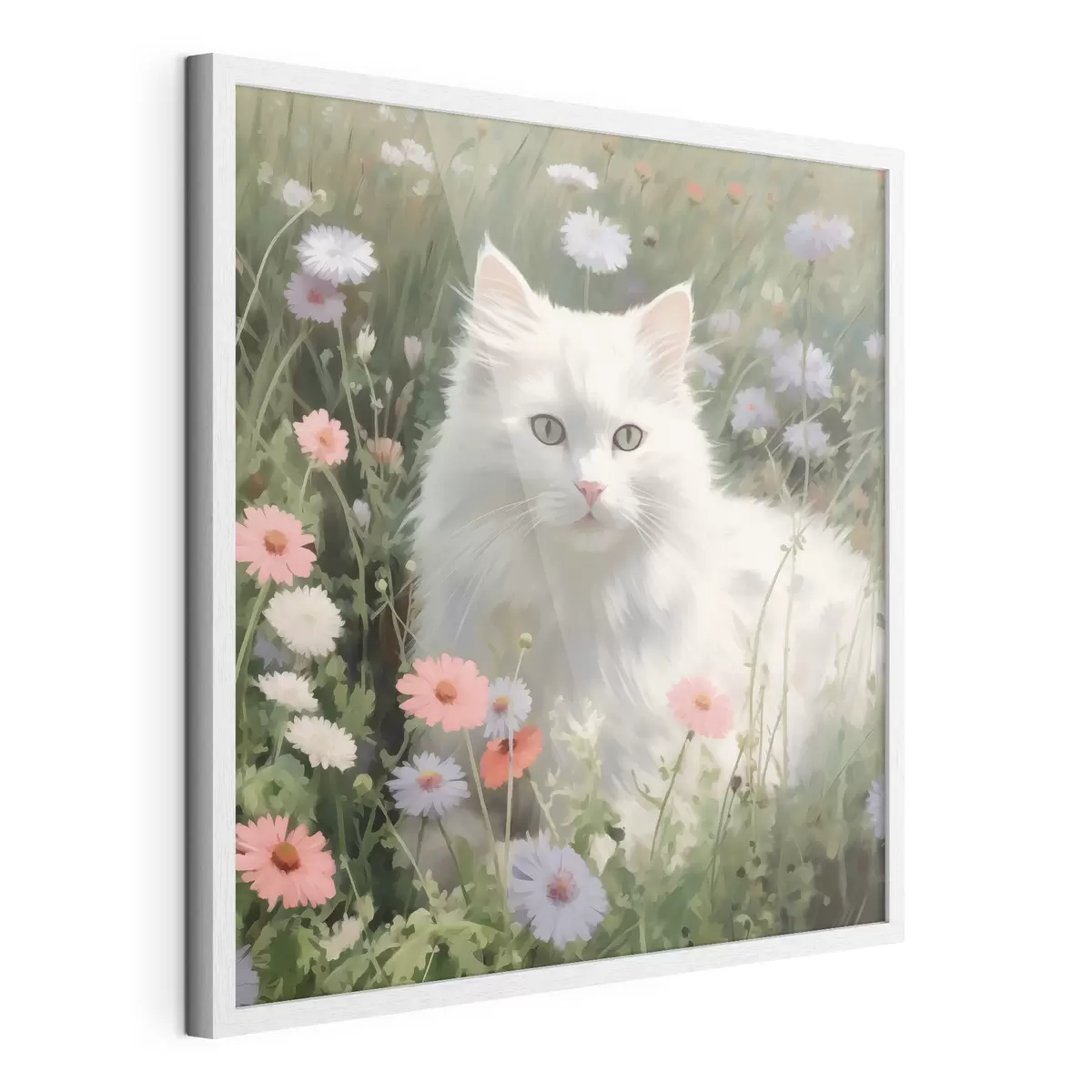 Poster Gato en flores f44050
