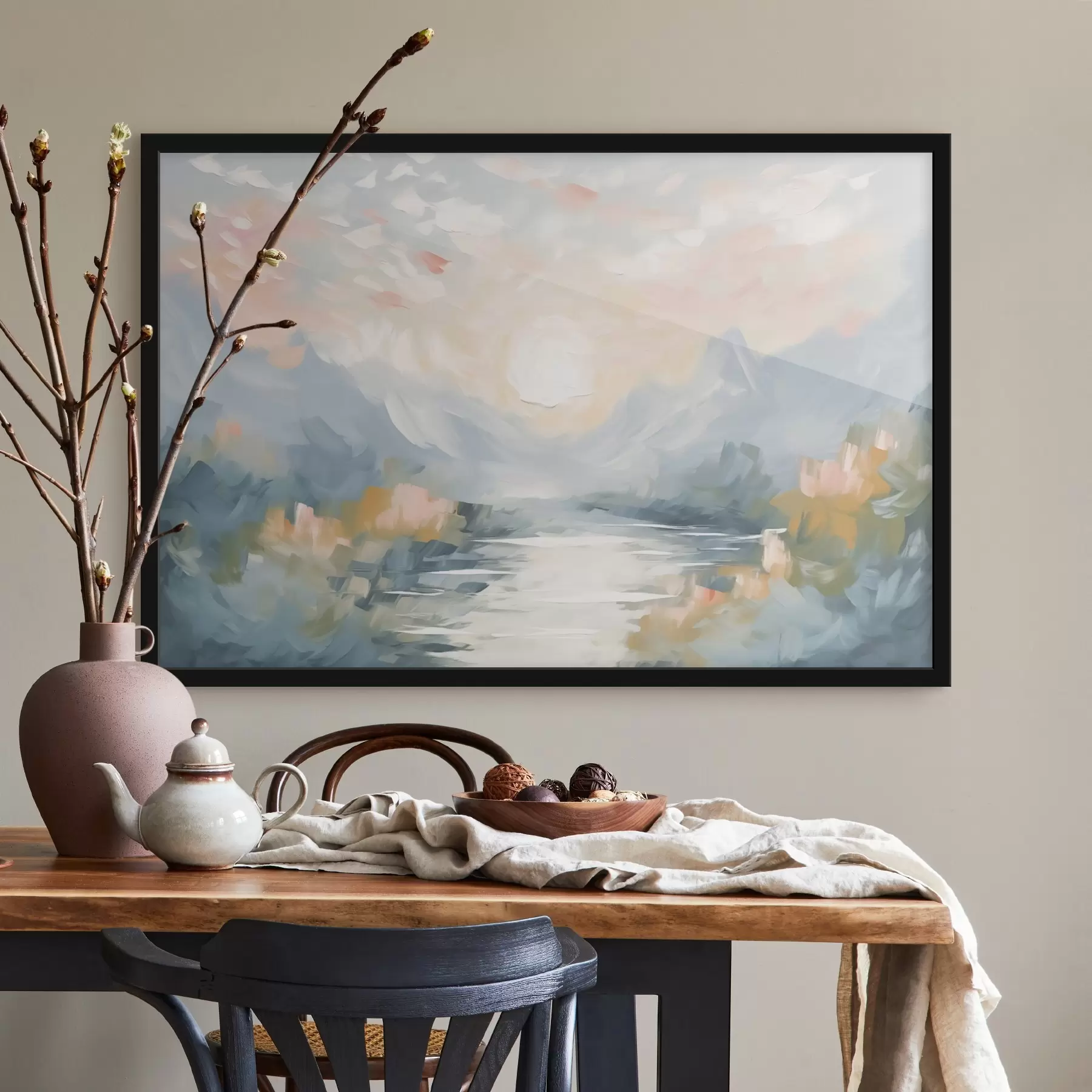 murales de pared Abstracción de las montañas f44052