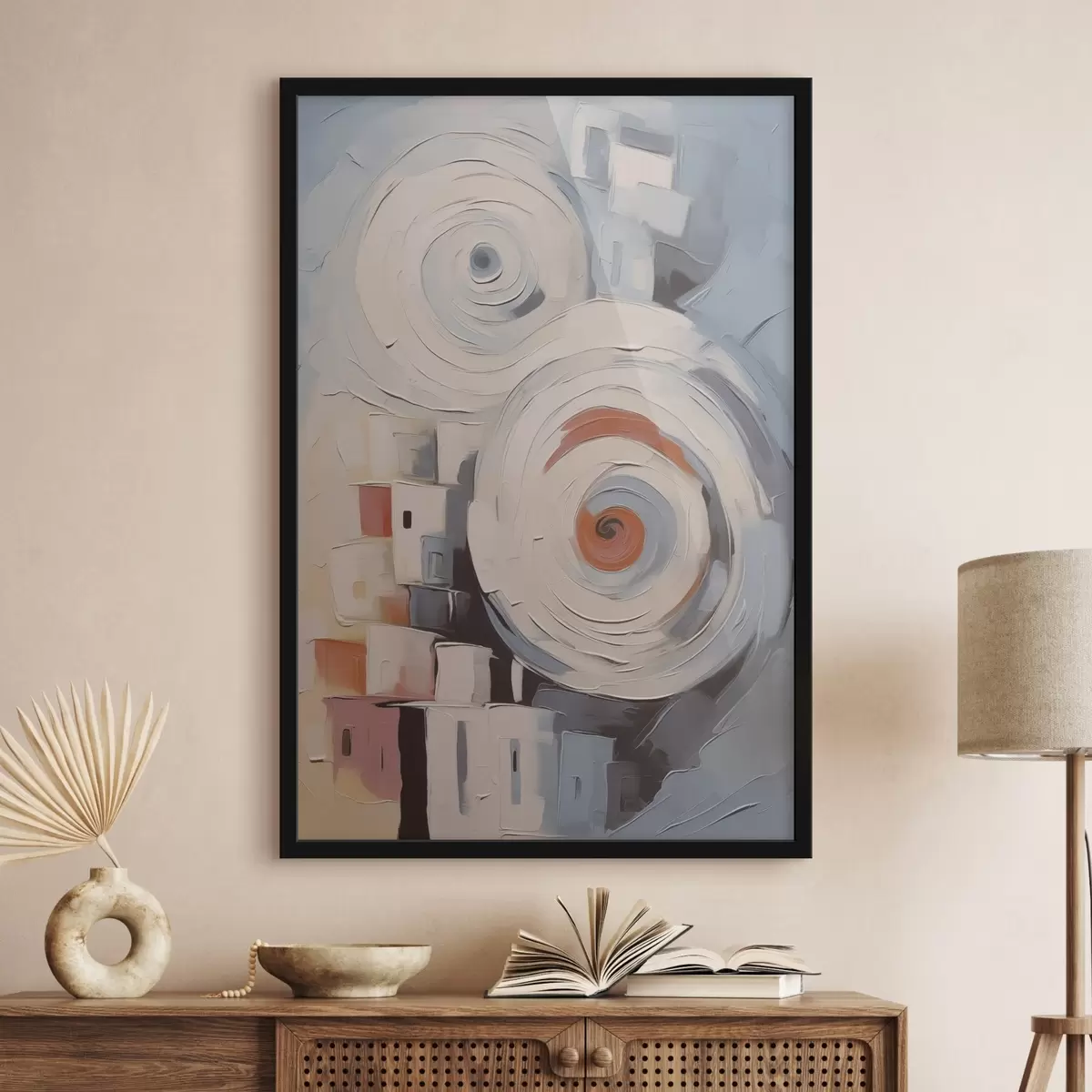 Poster Casas urbanas abstractas f44056