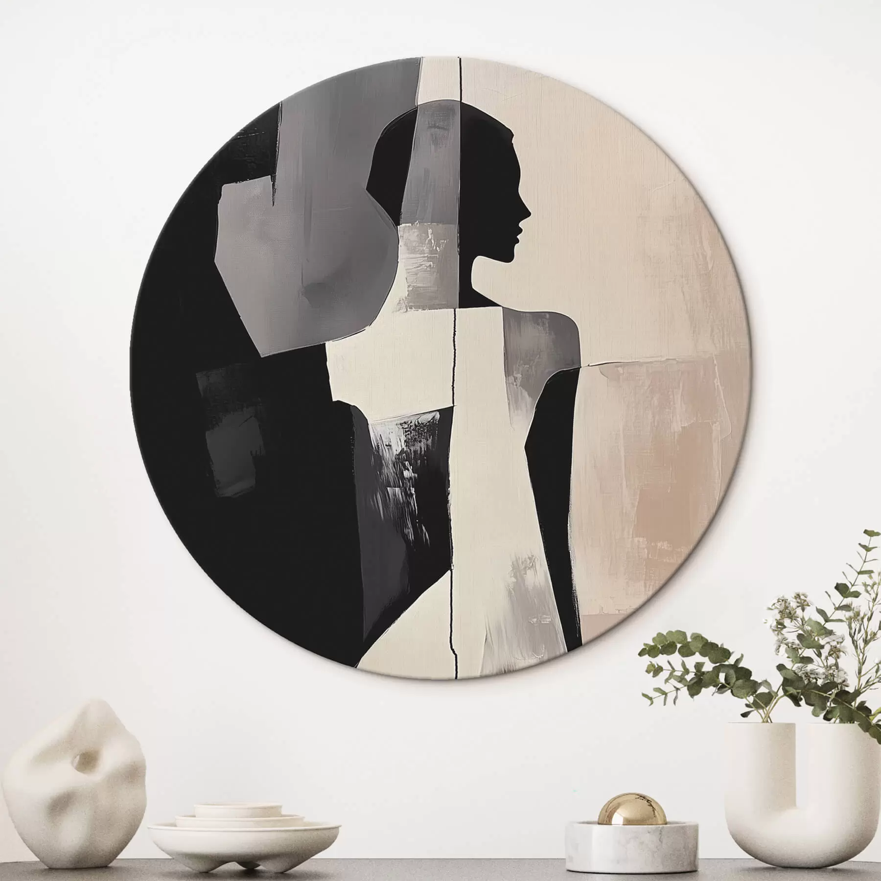 murales de pared Silueta abstracta r43969