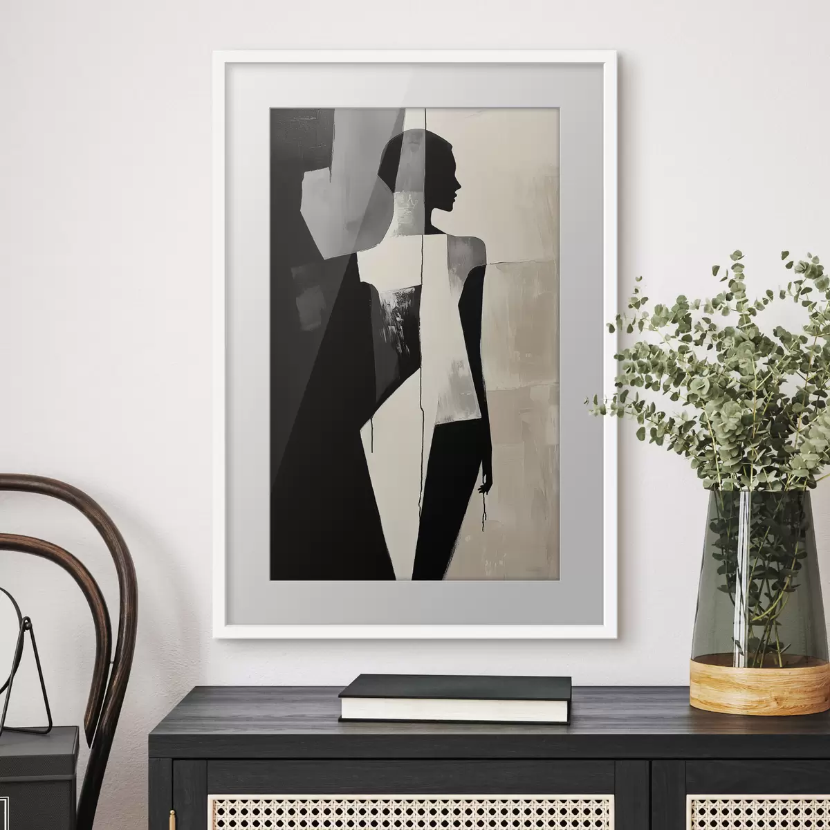 Poster Silueta en bloques f43969