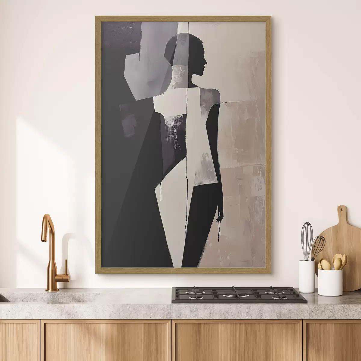 Poster Silueta en bloques f43969