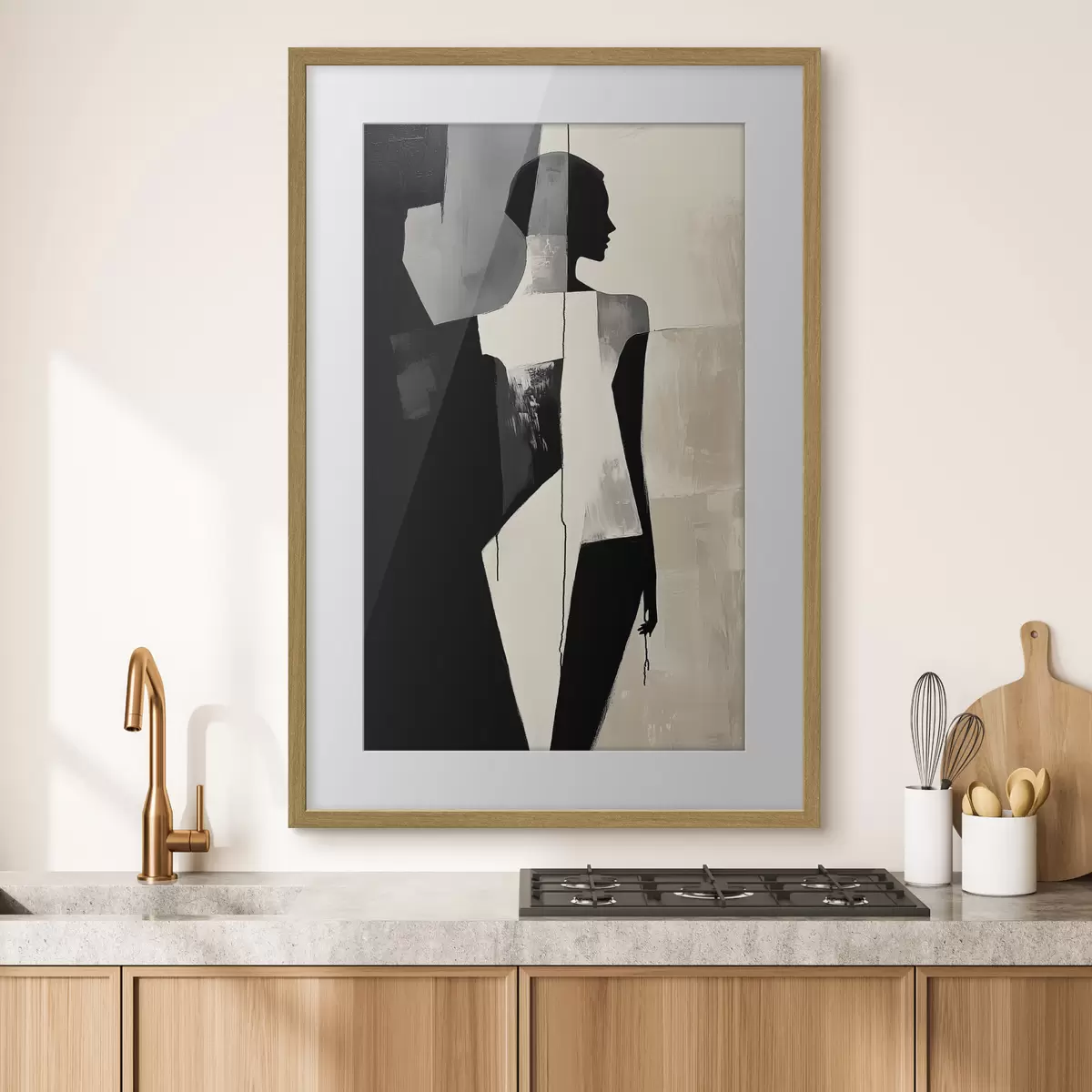 Poster Silueta en bloques f43969