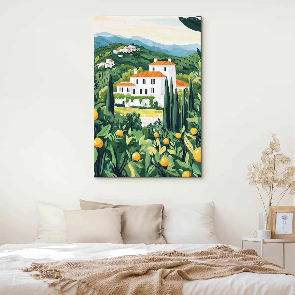 murales de pared Naturaleza estival, mediterráneo, limoneros, arquitectura s44028