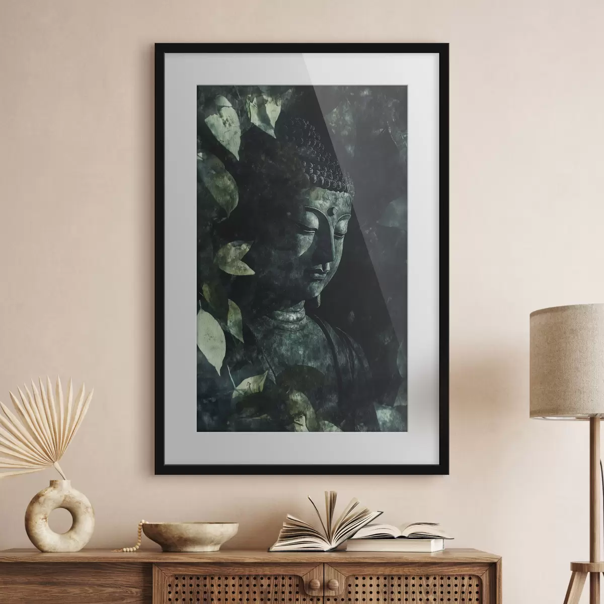 Poster Buda entre hojas f44029