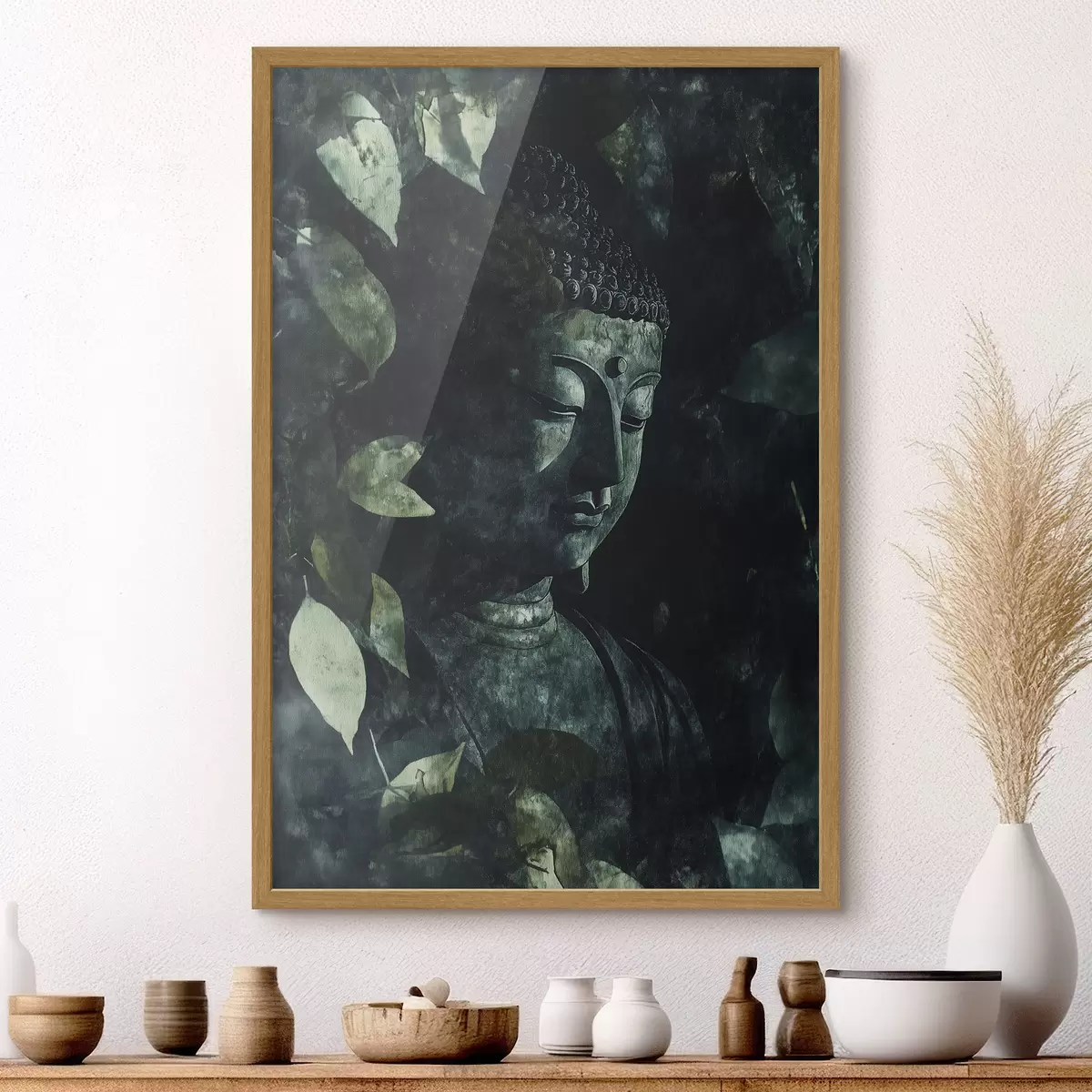 Poster Buda entre hojas f44029