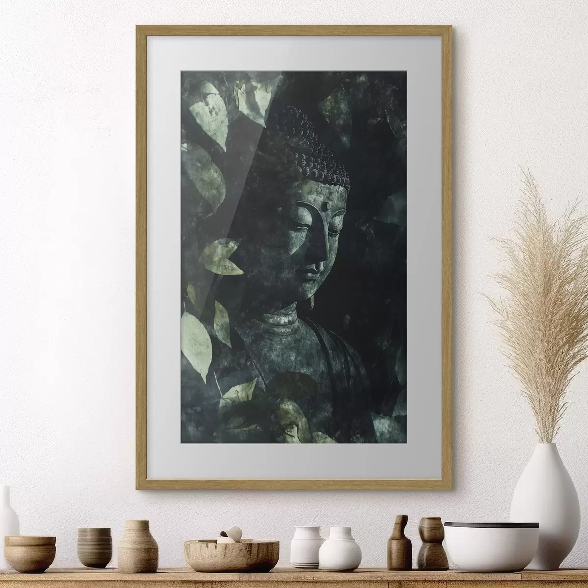 Poster Buda entre hojas f44029