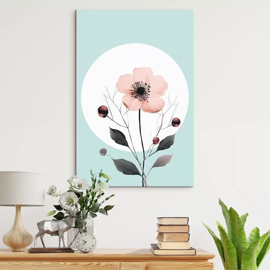 murales de pared Flor de amapola clara s43994