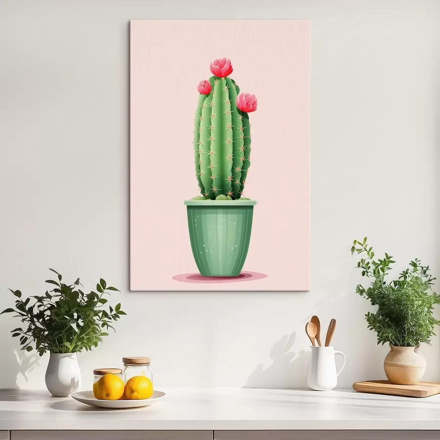 murales de pared Cactus en maceta s43999
