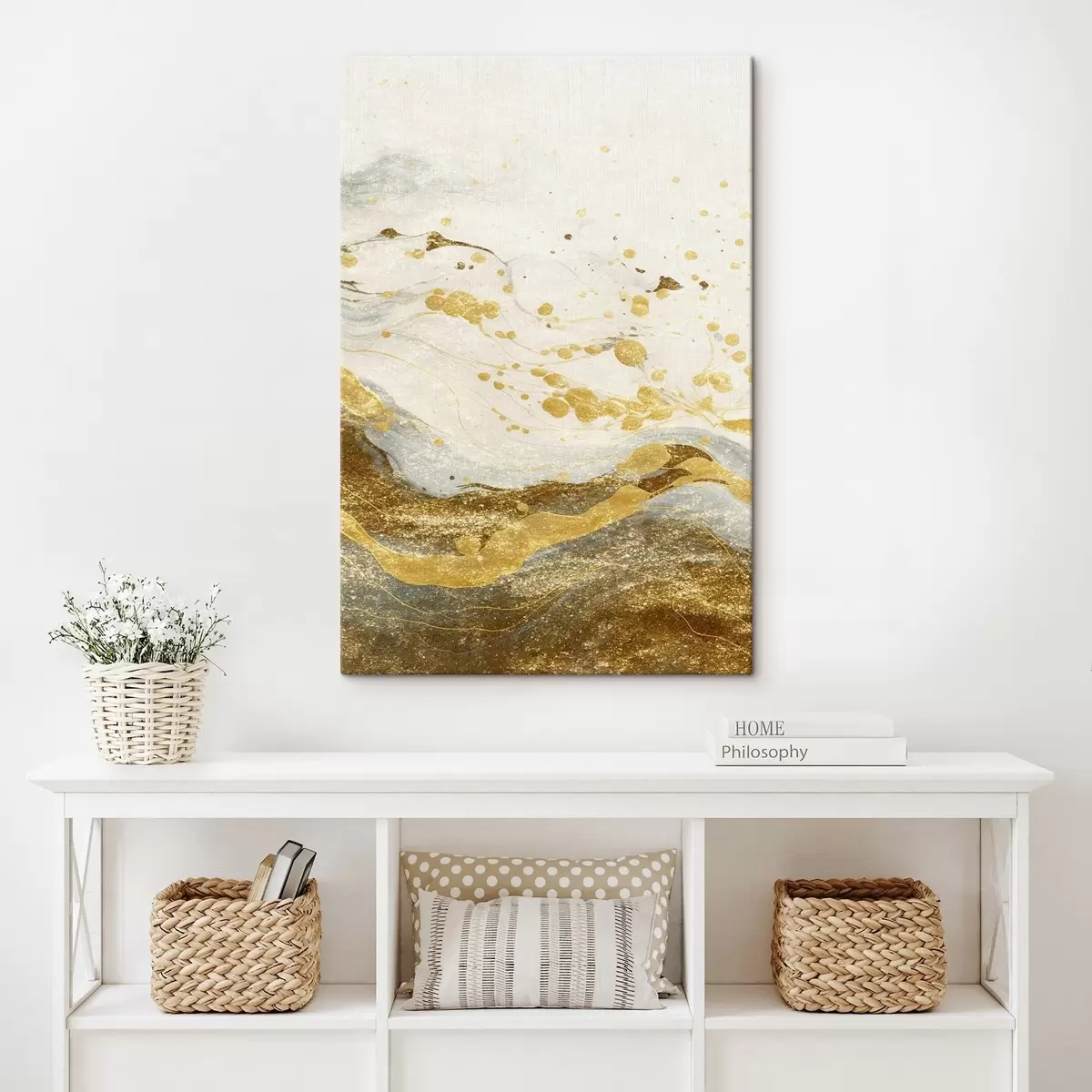 murales de pared Salpicaduras de pintura abstracta s44001