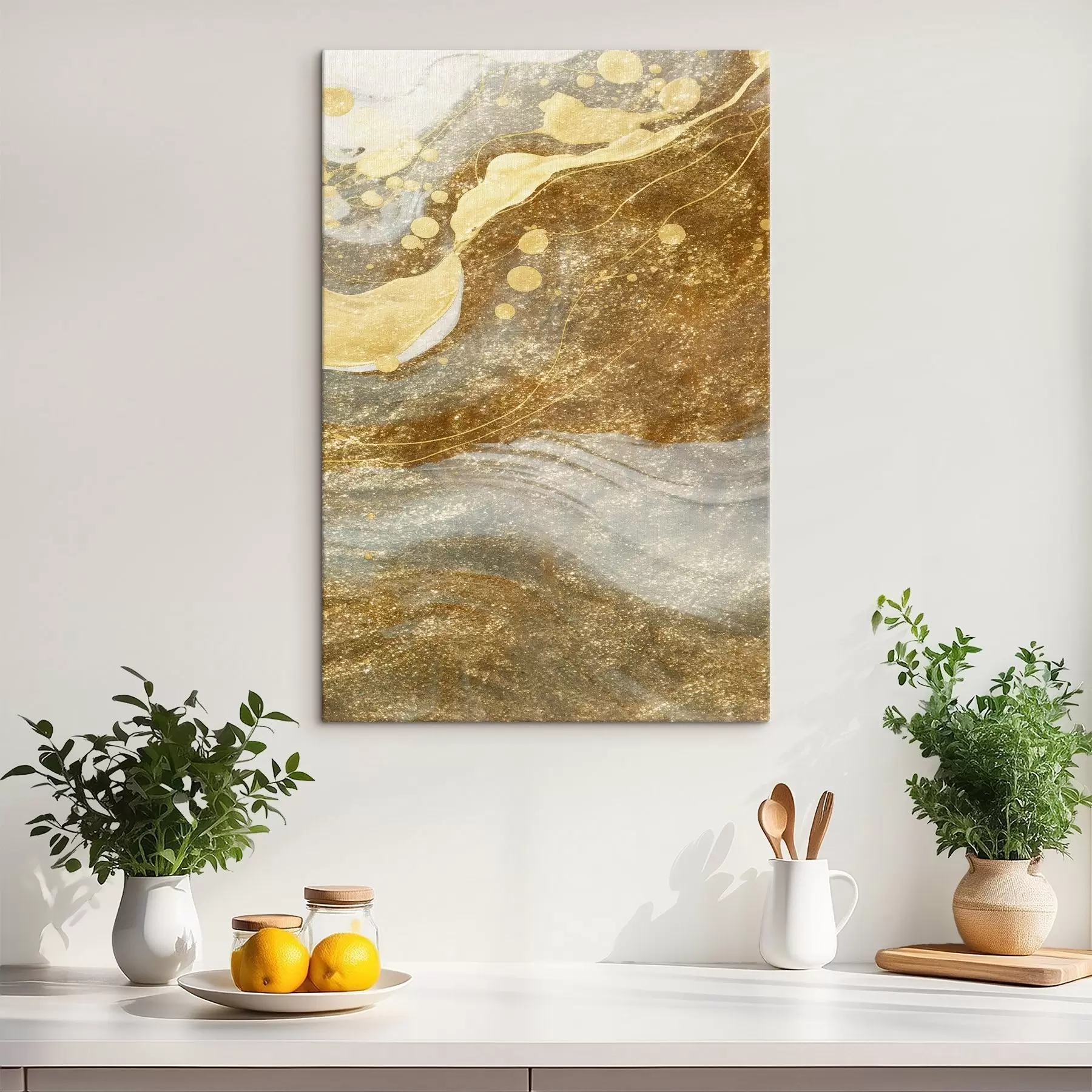 murales de pared Ondas abstractas de acuarela s44003