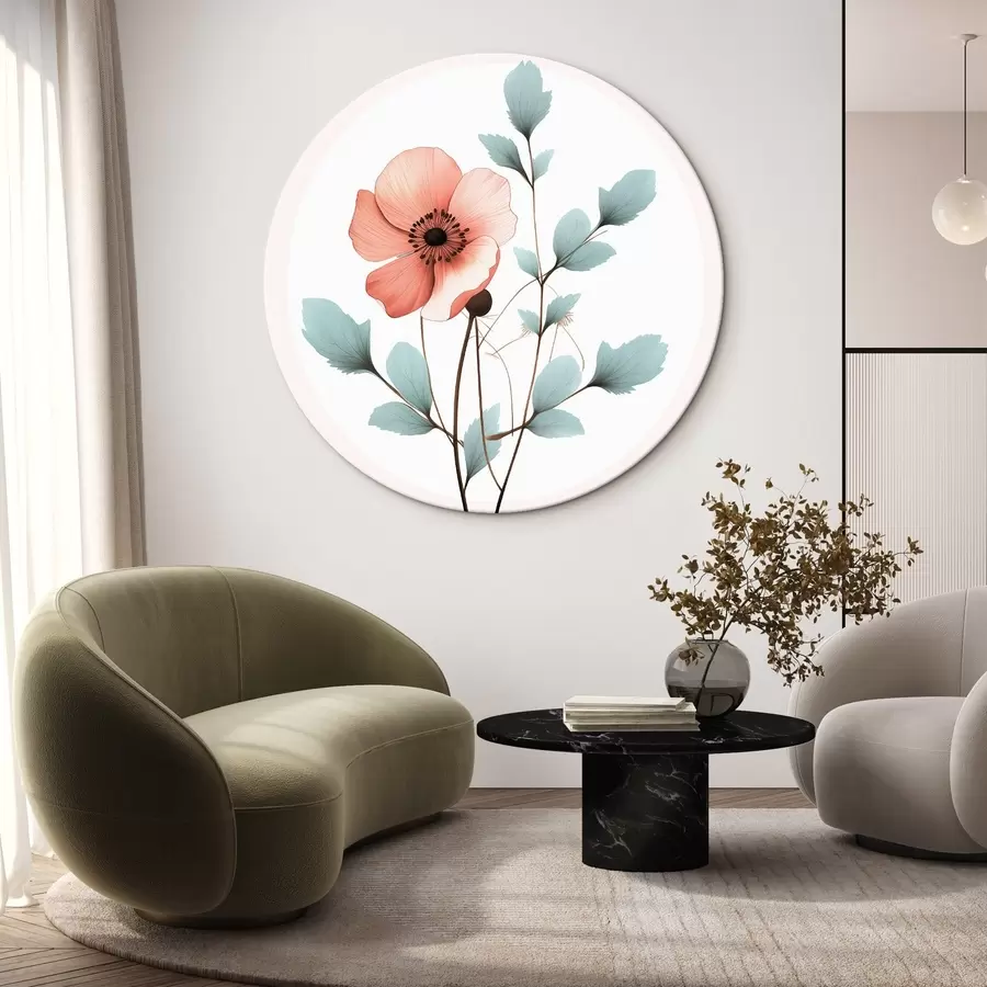 murales de pared Delicada flor de amapola r43993