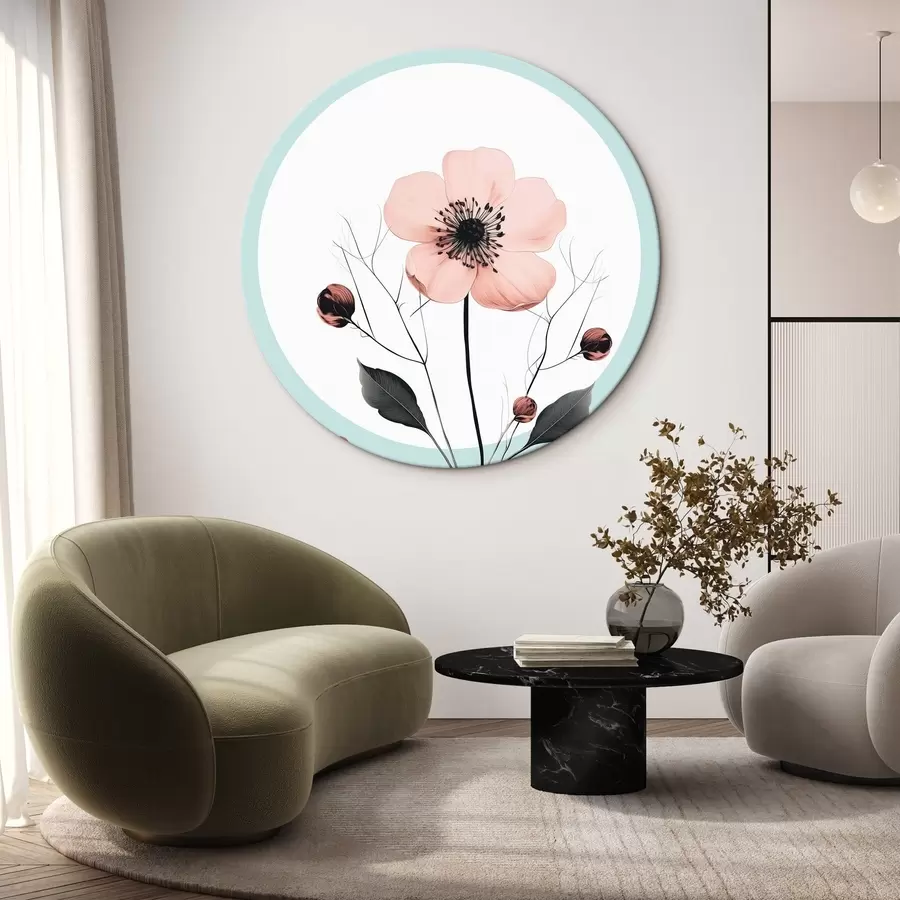 murales de pared Flor de amapola clara r43994