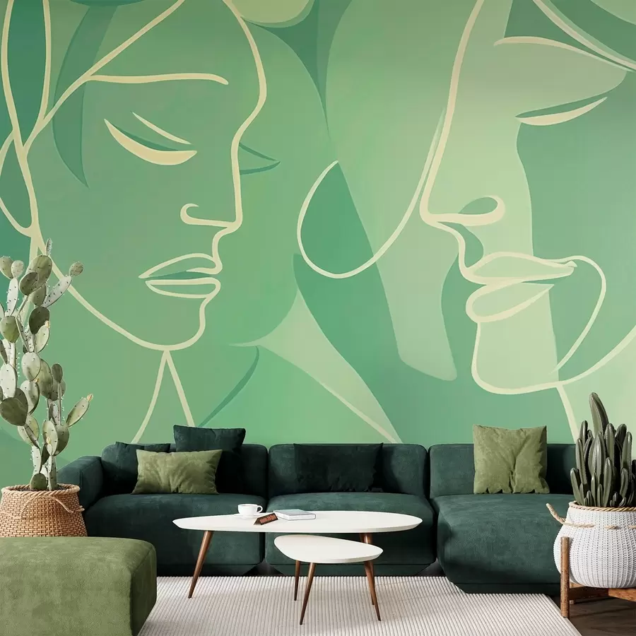 murales de pared Abstracción de rostros w03732