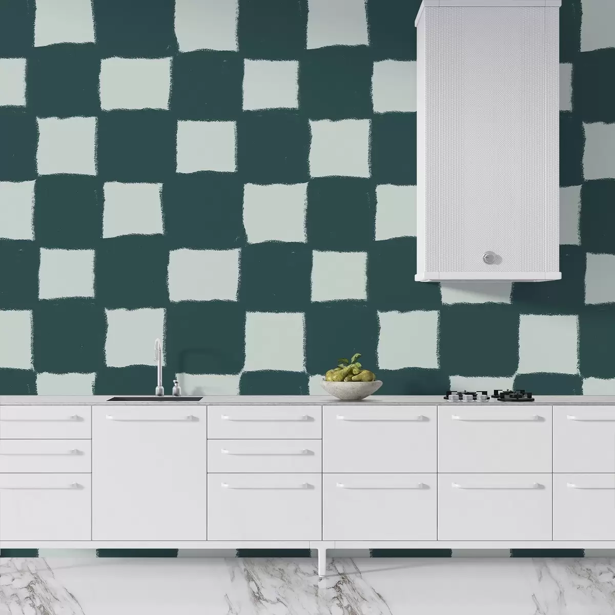 murales de pared Cuadrados, cuadrícula, patrón geométrico w03789v2