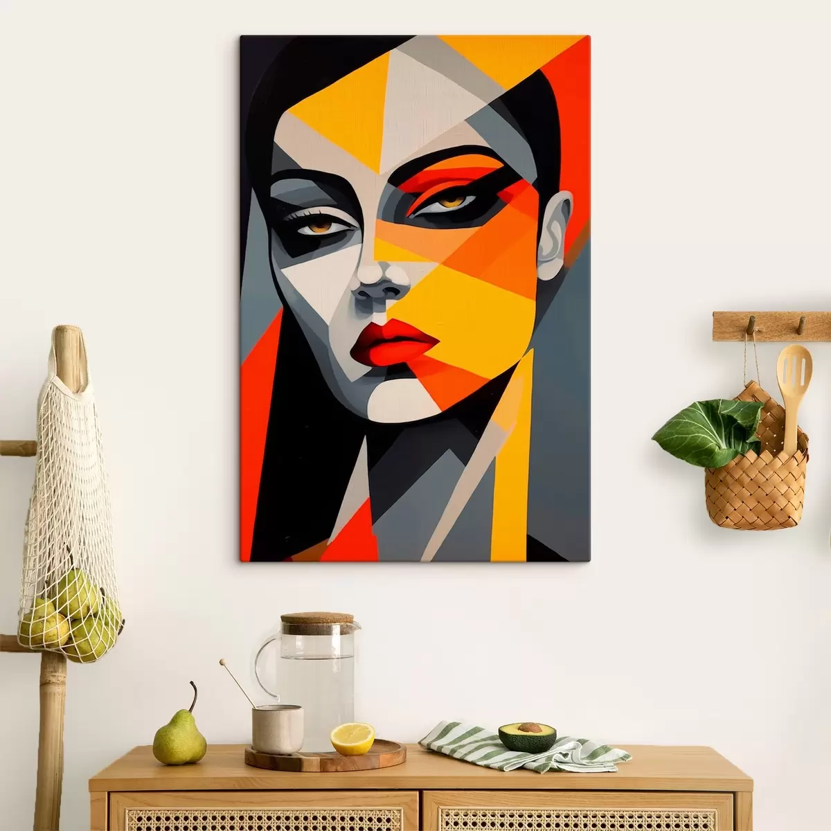 murales de pared Cara abstracta s44111