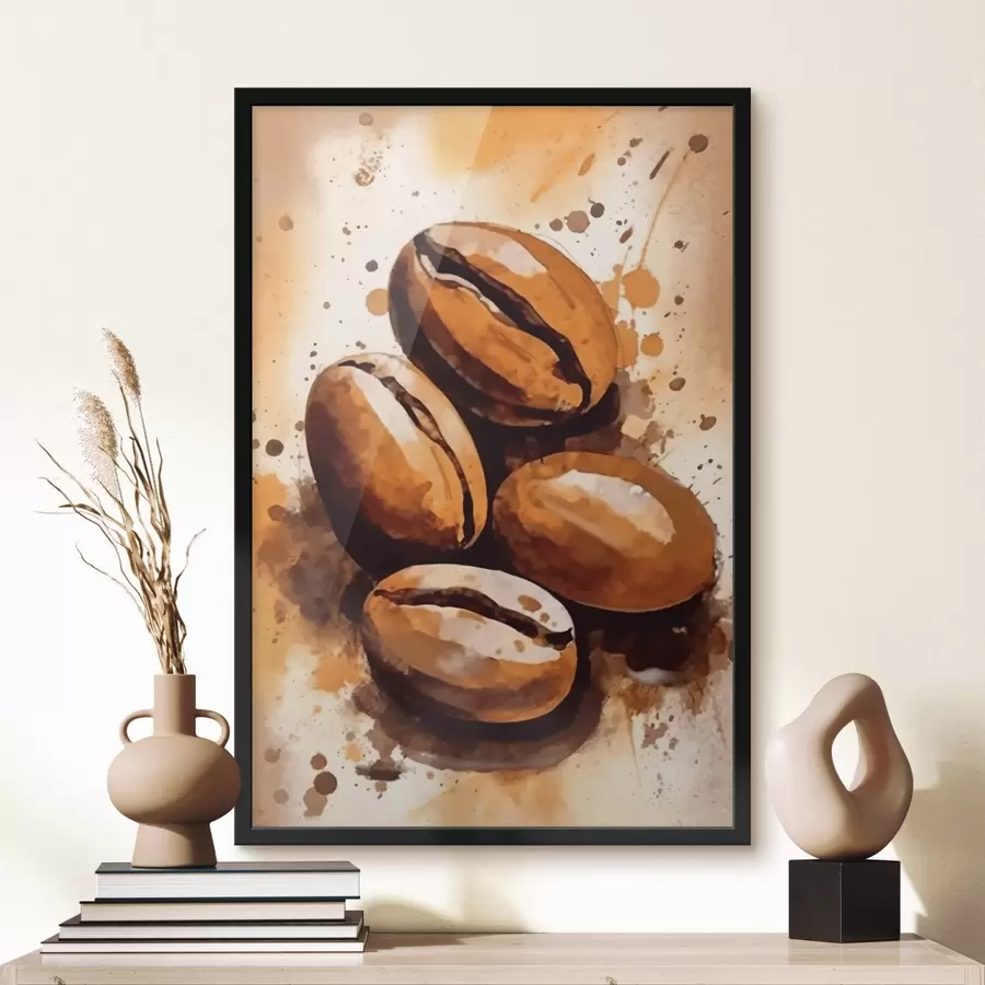 murales de pared Café en grano f44115