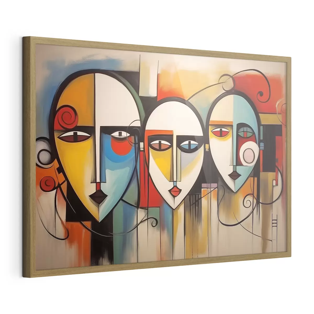 Poster Caras abstractas f44118