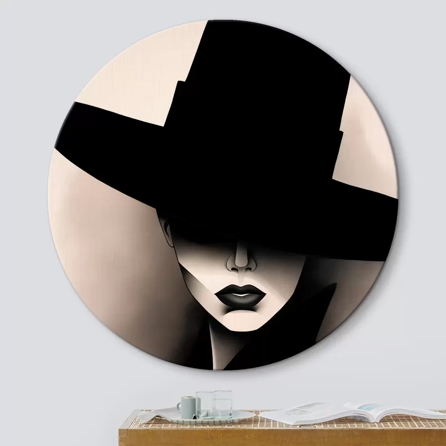 murales de pared Mujer con sombrero r44108