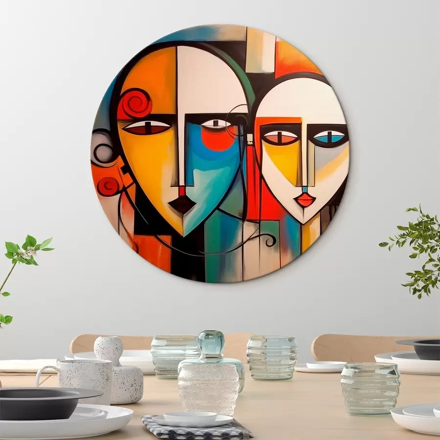 murales de pared Caras abstractas r44118