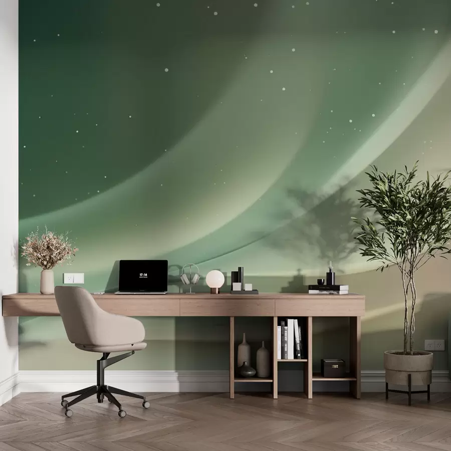 murales de pared Ondas abstractas Aurora w03751