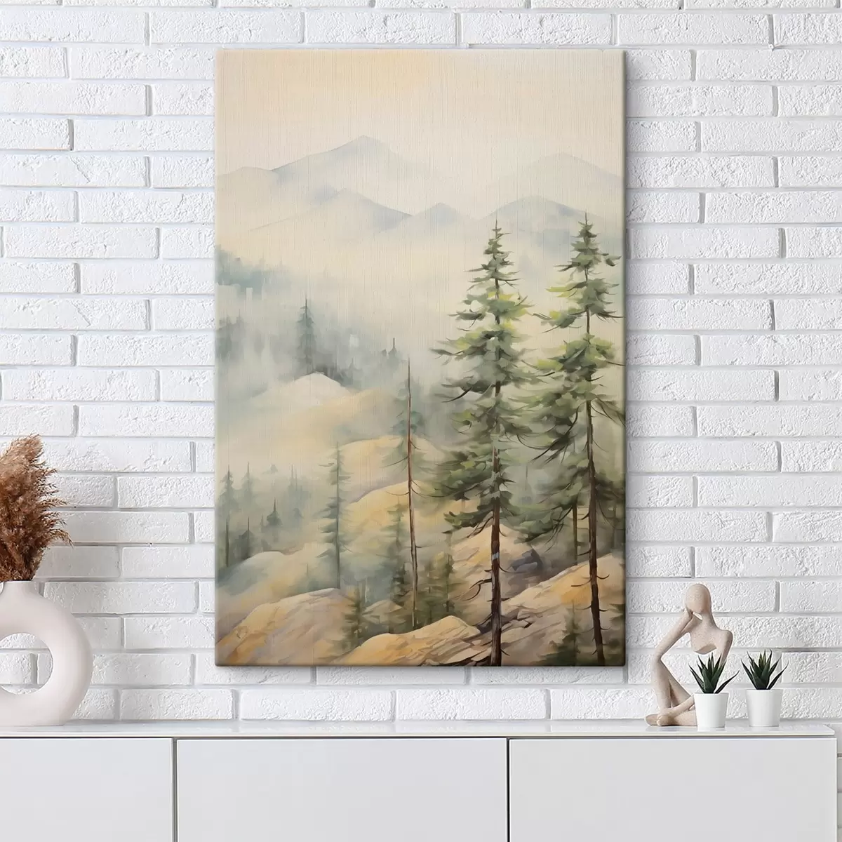 murales de pared Comían cerca de las montañas s44124