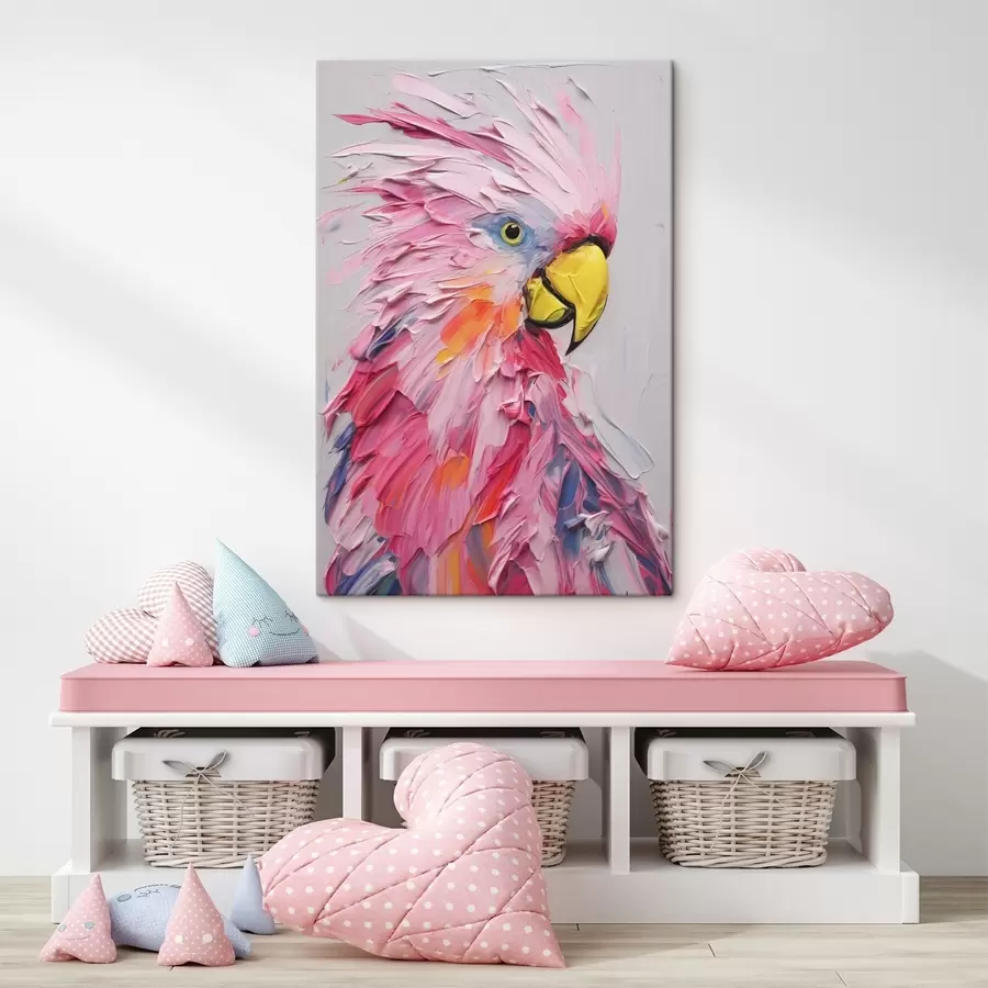 murales de pared Pintura imitación cacatúa s44132
