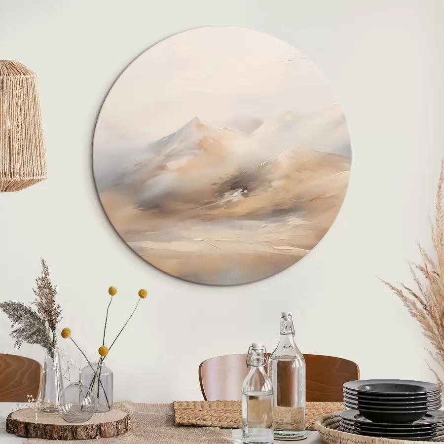 murales de pared Pintura de imitación de montañas r44125