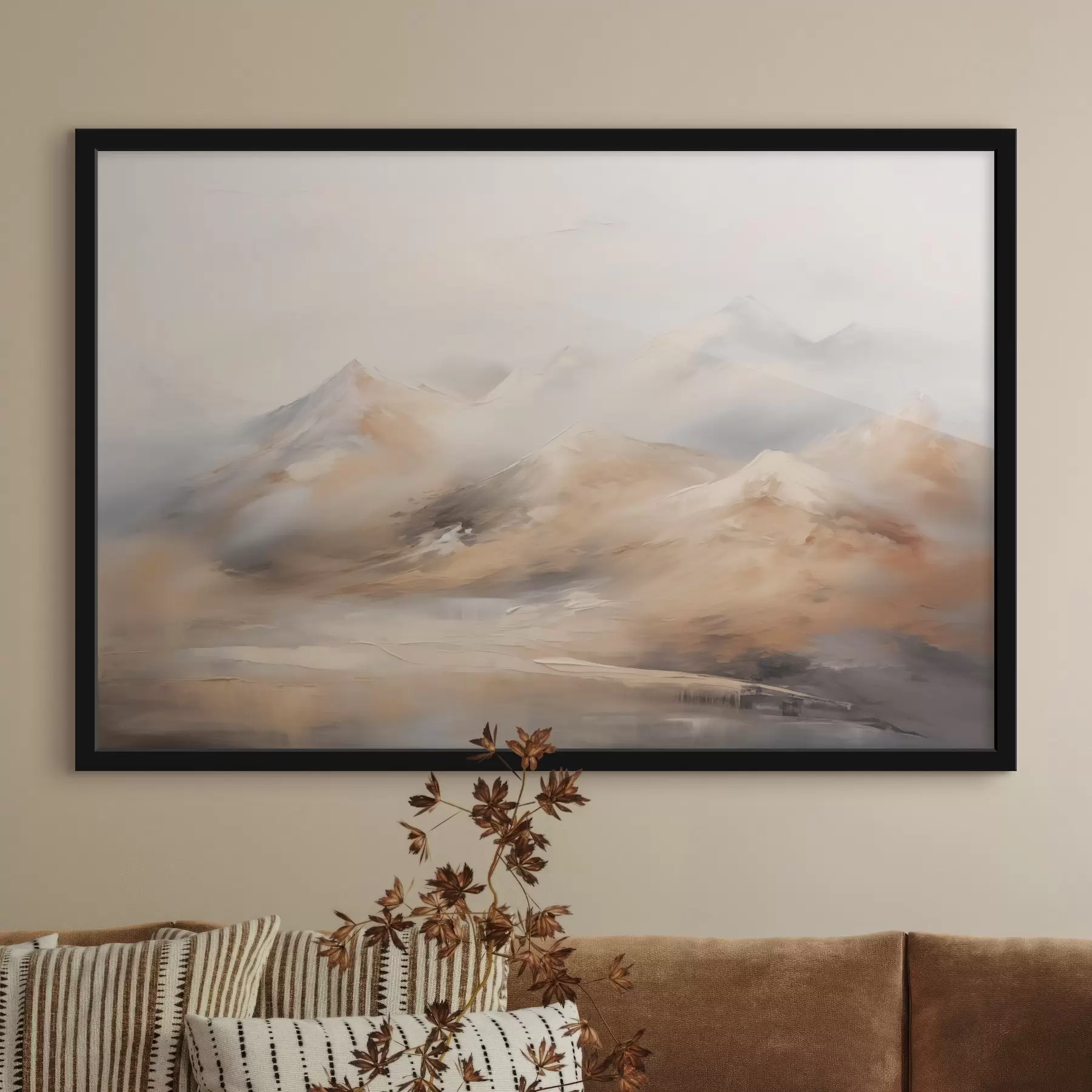 murales de pared Pintura de imitación de montañas f44125