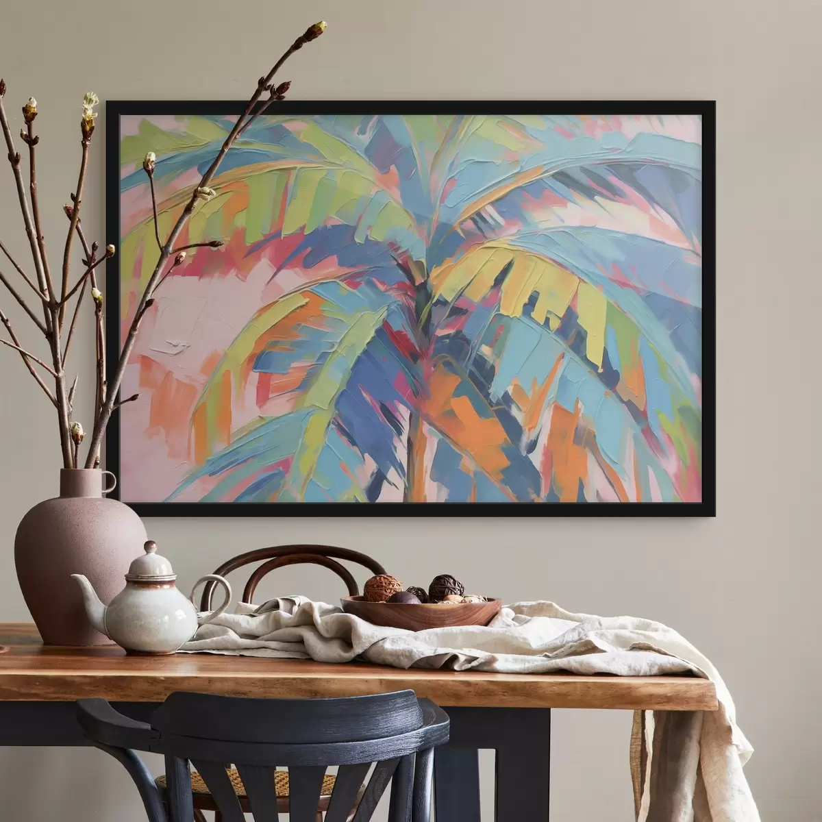 Poster Brillante follaje de palmera f44135