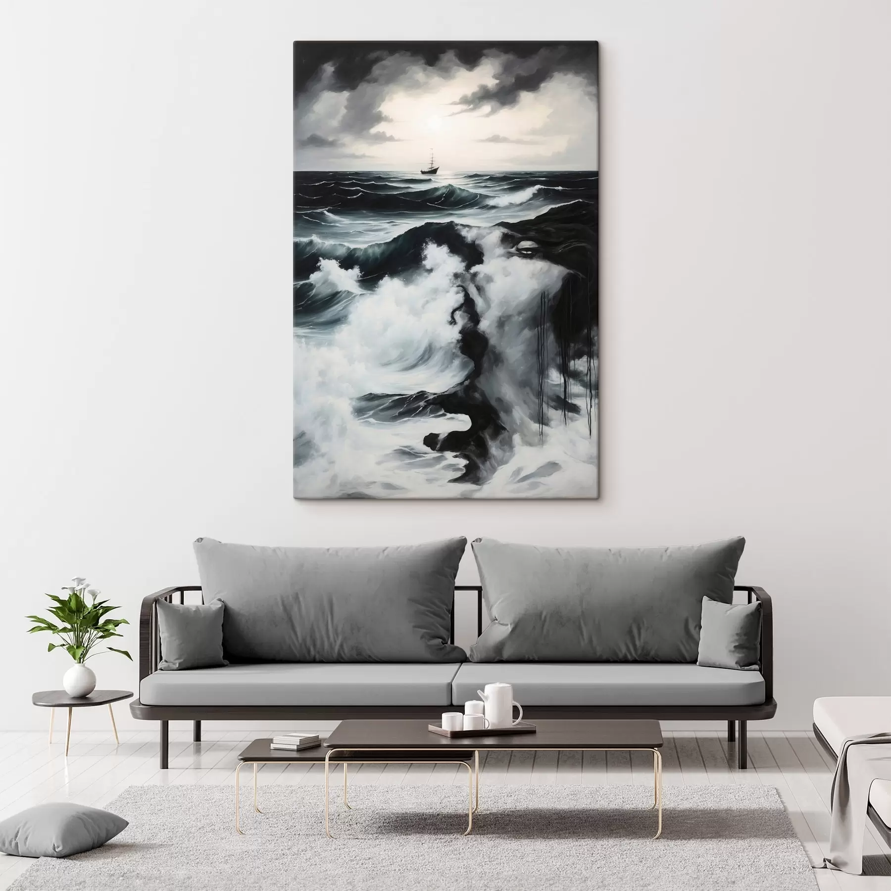 murales de pared Mar tormentoso s44071