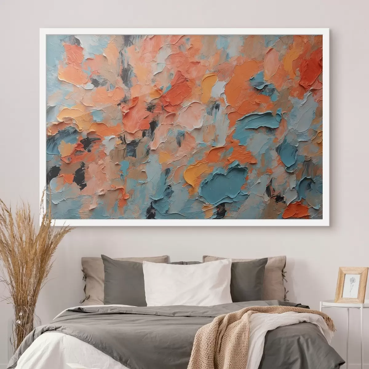 Poster Pintura al óleo abstracta con diferentes colores f44072