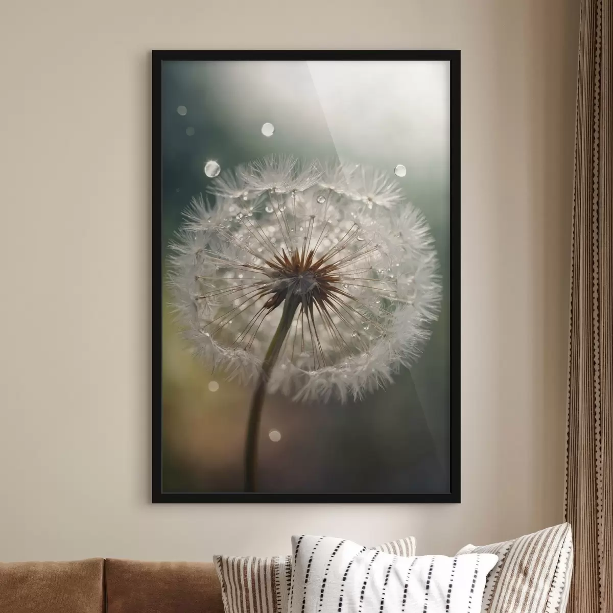 Poster Diente de león sobre fondo borroso f44097