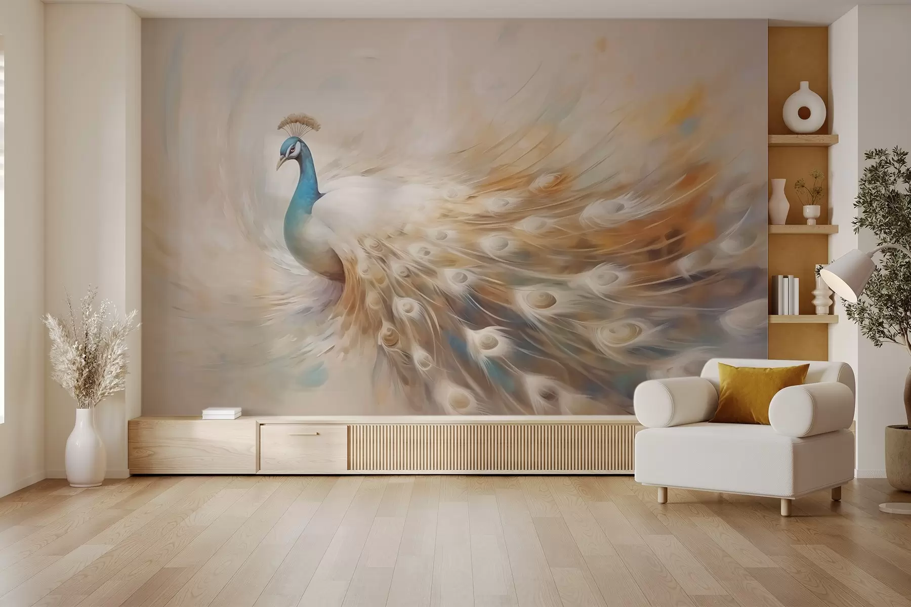 murales de pared Pavo real w03850
