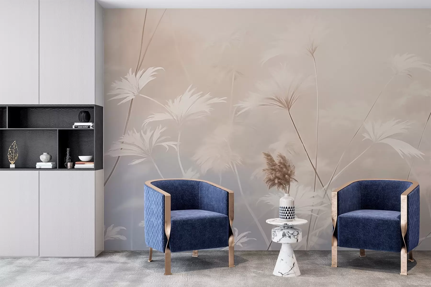 murales de pared Hierbas en estilo vintage w03840