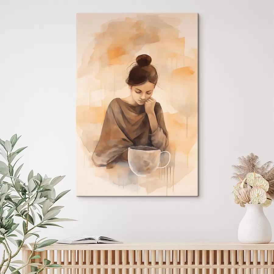 murales de pared Reflexiones sobre el café s44158