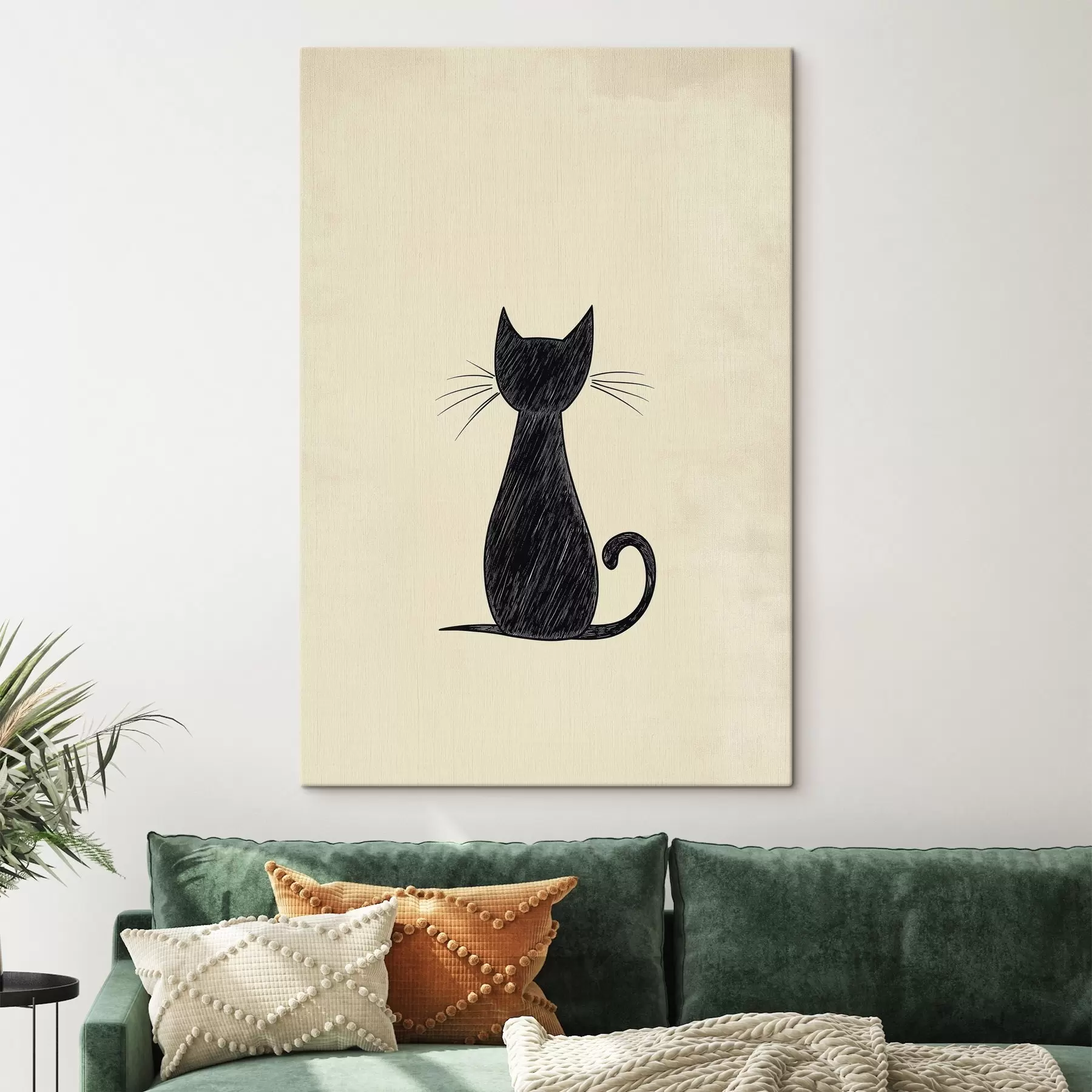 murales de pared Gato negro s44163
