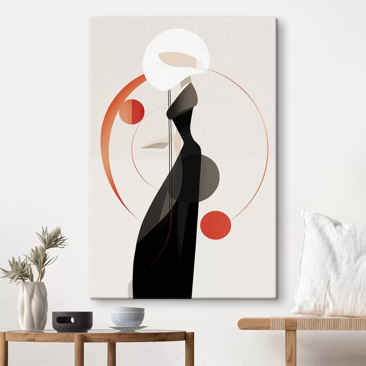 murales de pared Silueta en la danza de la luz s44208