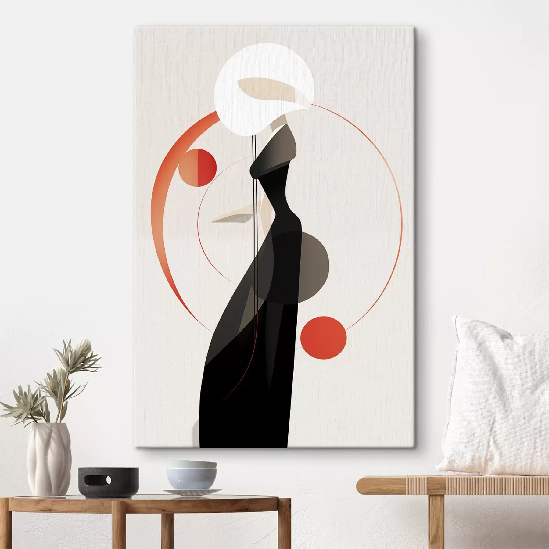 murales de pared Silueta en la danza de la luz s44208