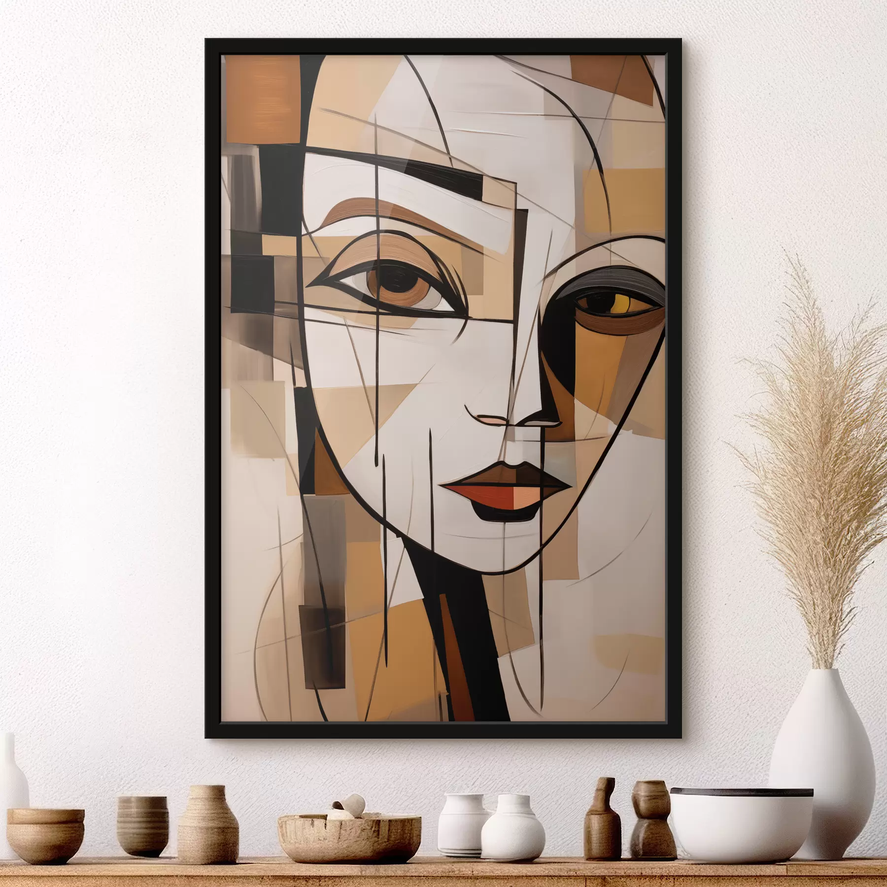 murales de pared Dos caras de la abstracción f44201