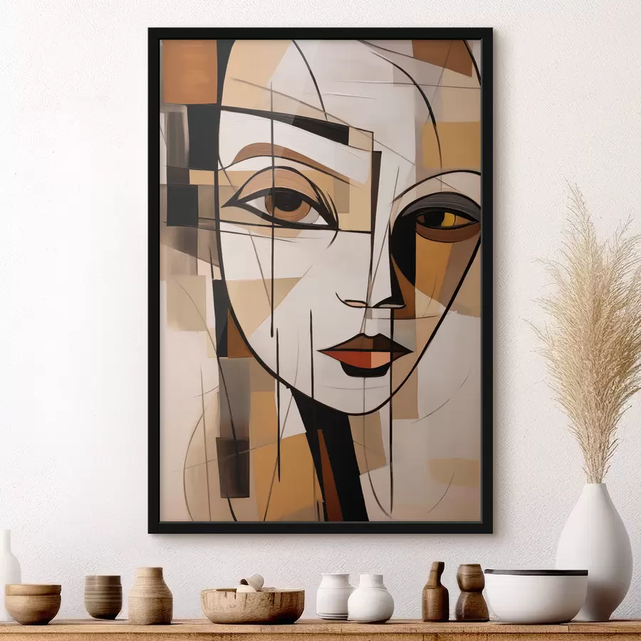 murales de pared Dos caras de la abstracción f44201